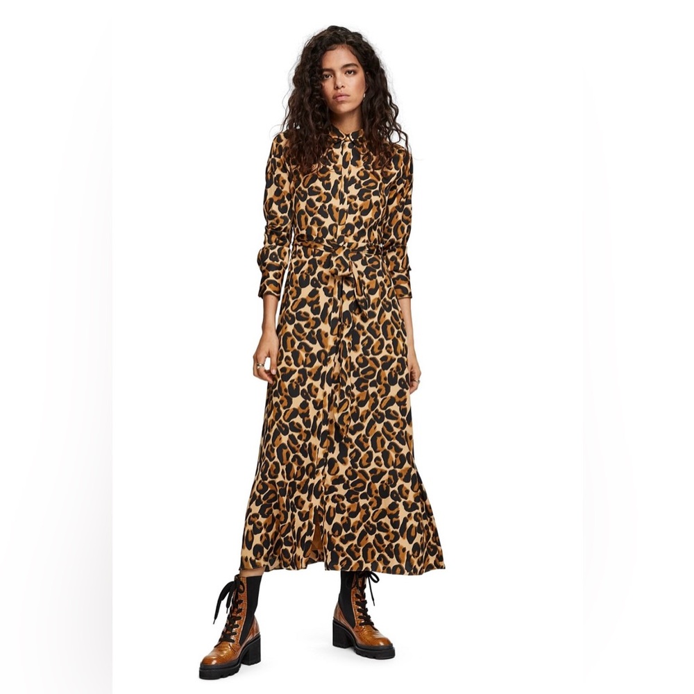 Leopard Print SCOTCH & SODA
Belted Maxi Dress